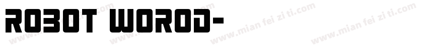 robot worod字体转换